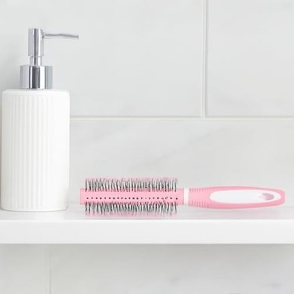 Toz Pembe Yuvarlak Saç Fırçası ve Tarak – Masaj Uçlu, Hacim ve Şekillendirme Için fiyatları