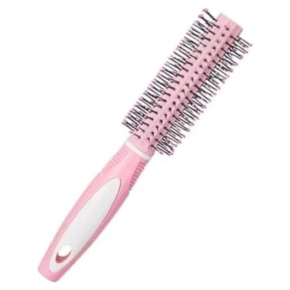 Toz Pembe Yuvarlak Saç Fırçası ve Tarak – Masaj Uçlu, Hacim ve Şekillendirme Için modelleri