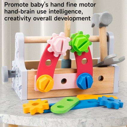 Çocuklar Için Alet Kutusu Oyuncak Ahşap Taklit Oyunu Bulmaca Sökme Seti (Yurt Dışından) indirimleri