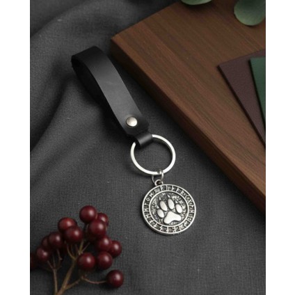 Deri Anahtarlık Ayı Pençesi Figürlü Hakiki Deri Anahtarlık Hediye Anahtarlık