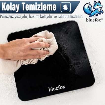 Bluefox Dijital Banyo Tartısı - 180 kg Kapasite Baskül, Büyük LED Ekran, Temperli Cam Yüzey, Hassas Ölçüm, Step-On Teknolojisi, Enerji Tasarrufu, Modern ve Minimalist Tasarım, 3 Yıl Garanti modelleri