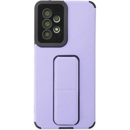 Samsung Galaxy A53 5g Kılıf Mega Standlı Silikon - Lila