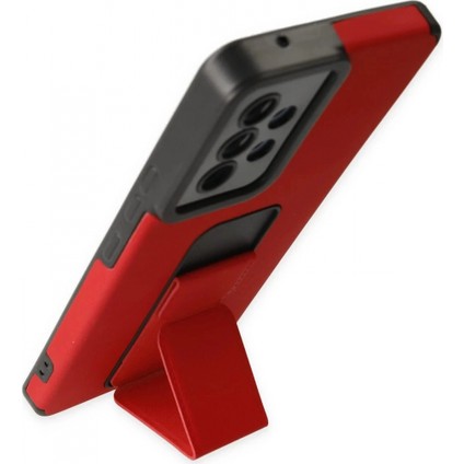 Samsung Galaxy A53 5g Kılıf Mega Standlı Silikon - Kırmızı modelleri