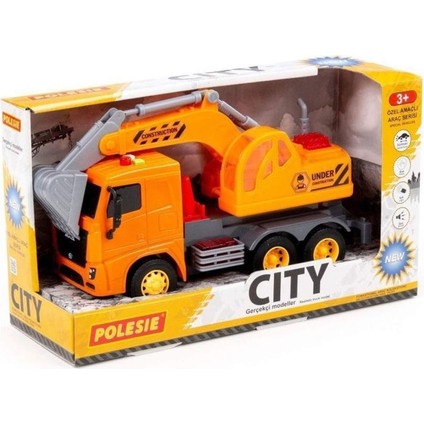 Polesie Iş Makinaları Serisi - Sesli Işıklı - Excavator (Lisinya)