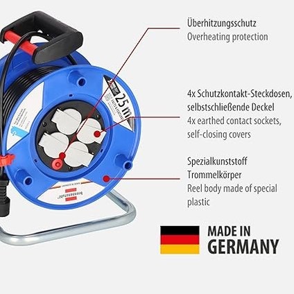 Garant Serisi 4 Soketli Korumalı Kablo Makarası 25 Metre fiyatları