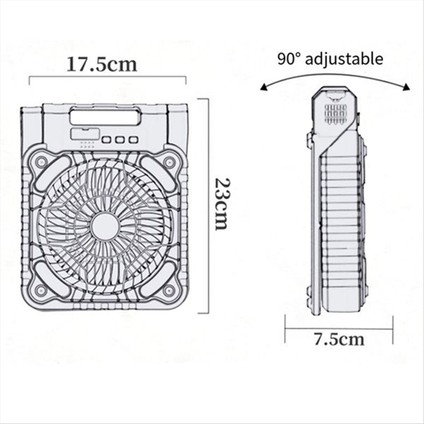 Güneş Enerjili Fanlı Kamp, Işıklı, Taşınabilir Panel, Şarj Edilebilir Çadır Kampı (Yurt Dışından) fırsatları