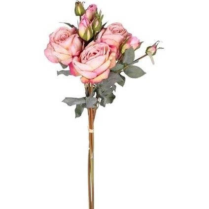 Yapay Gül Demeti 3 Dallı Açık Pembe 60 Cm. fiyatları