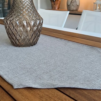 Desenizmir Keten Dokulu Gri Runner modelleri