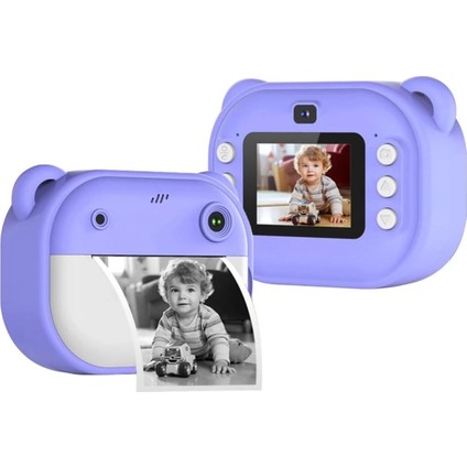 Dijital Video Kayıt Fotoğraf Çocuk Kamerası Anlık Termal Resim Kağıt Baskılı