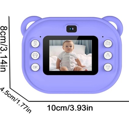 Dijital Video Kayıt Fotoğraf Çocuk Kamerası Anlık Termal Resim Kağıt Baskılı indirimleri