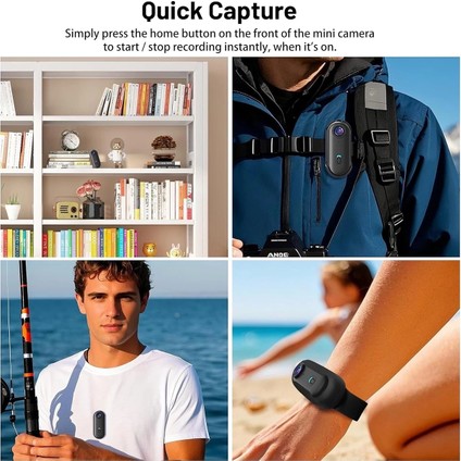 Mini Wıfı Aksiyon Kamerası 1080P Taşınabilir Vücut Kamerası Giyilebilir Video Kaydedici Ipx7 Su Geçirmez fırsatları