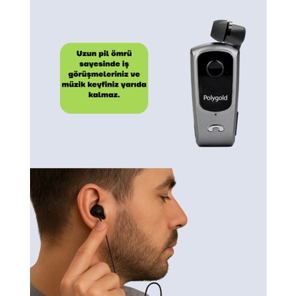 Klipsli Tasarımlı Bluetooth Kulaklık Uzun Pil Ömrü - M606R790-K99606 modelleri