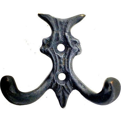 Antika Tarz Dekoratif Pirinç Koç Çiftli Askı - 50X55MM, Oksit (800800)