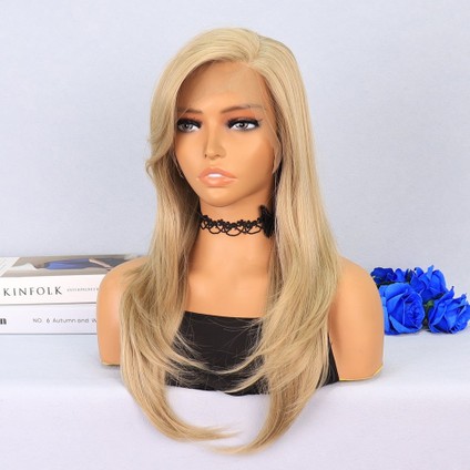 Katlı Kesim Balköpüğü Platin Röfleli Yan Tül Peruk modelleri