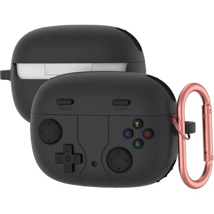 Apple Airpods Pro 3. Nesil (2025) Uyumlu Silikon Kılıf Anahtarlıklı Kılıf [gampad Tasarımı]