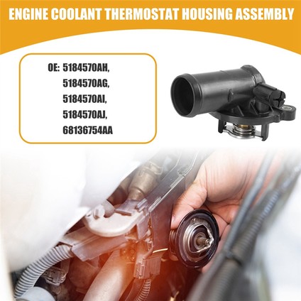 Yıkayıcı ile Araba Termostat Montajı 5184570AJ 5184570AH 5184570AG Chrysler Dodge Yolculuğu Için 5184570AG Town Rv Avengers (Yurt Dışından)