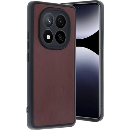 Xiaomi Redmi Note 14 Pro 5g Kılıf Aras Deri Kapak - Bordo (K95)