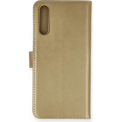 Huawei P Smart S Kılıf Trend S Plus Kapaklı Kılıf - Gold (K95)