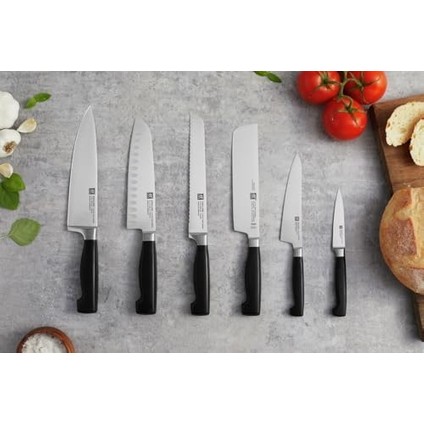 Four Starsantoku Bıçağı, 18 Cm, Oluklu Kenar modelleri