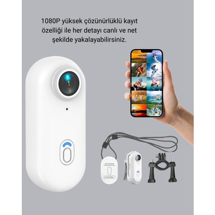 1080P Suya Dayanıklı Aksiyon Spor Kamerası 120° Geniş Açı ve Wifi Destekli - M658R993-K08658 modelleri