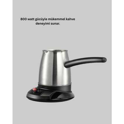 Elektrikli Türk Kahvesi Cezvesi 800W Kablosuz Döner Tabanlı modelleri
