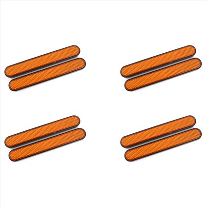 8x Motosiklet Ön Çatal Reflektör Sticker Alt Bacaklar Softail Sportster Için Güvenlik Uyarısı 883 1200 Sarı (Yurt Dışından)