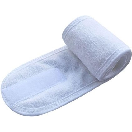 Tekstil Havlu Saç Bandı Cırt Bantlı Makyaj Bandı Sporcu Saç Bandı