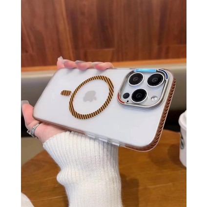 Iphone Uyumlu Mat Karbonfiber Magsafe Destekli Kılıf