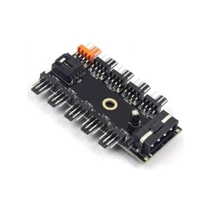 Fan Çoklayıcı Adaptör ve Kablosu 10 Port Fan Power Ide Switch Pwm Çoğaltıcı Hub 4337 modelleri
