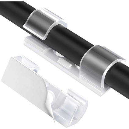 6 Adet Kablo Sabitleyici Aparat + 20 Adet Yapışkanlı Kablo Klipsleri - 2li Set G6N8H2 indirimleri