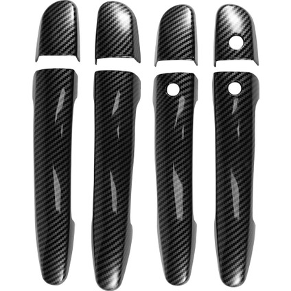 Mazda 2 3 6 Cx-3 Cx-5 Cx-9 (Anahtarsız Deliklerle) Spor Karbon Fiber Tarzı Kapı Kolu Kapak Kaplaması (Yurt Dışından)