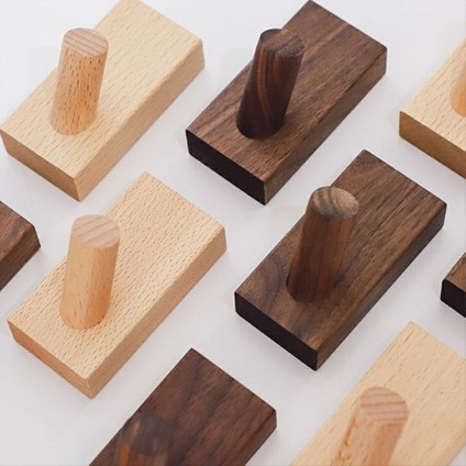 Basit Masif Ahşap Kancalar Giysiler Askı Banyo Duvar Kancaları Yatak Odası Ceket Depolama Rafları Ev Havlu Anahtar Dekoratif Kancalar A (Yurt Dışından) modelleri