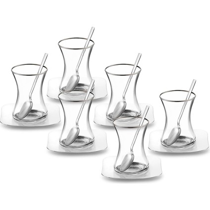18 Parça Çelik Çay Seti