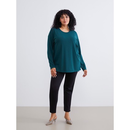 Yeni Sezon Büyük Beden Bisiklet Yaka Oversize Kadın Tişört fiyatları