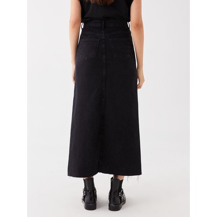 Yeni Sezon Standart Fit Kadın Jean Etek fırsatları