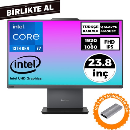 Thinkcentre Neo 50A I7-13620H 32GB 512GB SSD 23.8" Fdos Aıo+Vıt 1 Tb SSD 12SC000KTR 052