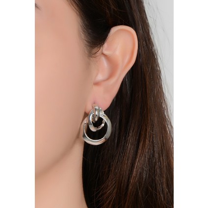 Kadın Gold Tarz Halka Küpe