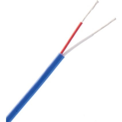 K Tipi (Nicr-Ni) Jıs (Kırmızı-Beyaz) Teflon Termokupl Kablosu Mono 2x0,50 3 Metre