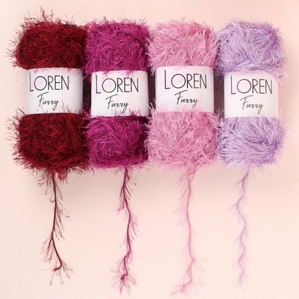 Loren Furry Bordo El Örgü Ipi - RF026 - 34054 modelleri
