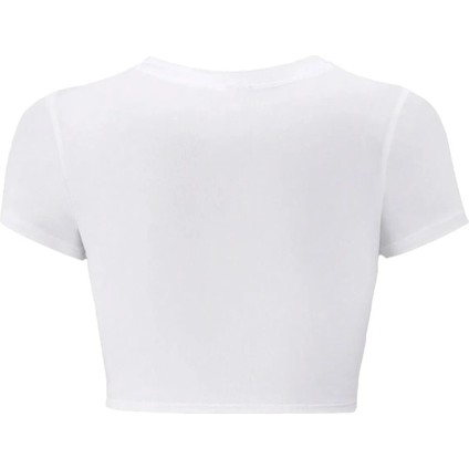 Kadın Kelebek Kristal Taş Baskılı Crop T-Shirt Beyaz fiyatları