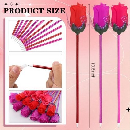 120PCS Sevgililer Günü Gül Beyaz Kalemleri Çiçek Yazma Beyaz Kalemleri Toplu Sevgililer Günü Düğünleri Için Uygun (Yurt Dışından) modelleri