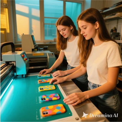 Reeder S71 Kılıf Desenli Kapak Renkli Tpu Uv Kedi Bakışı