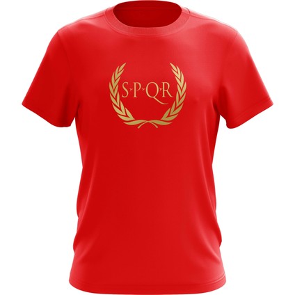 Spqr %100 Pamuk T-Shirt Ares Kırmızı