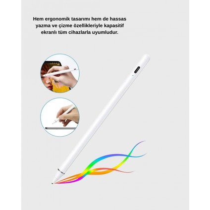 Ieg® Type-C Şarjlı Dokunmatik Kalem – Ipad, iPhone ve Android Uyumlu, Sessiz Çalışan indirimleri
