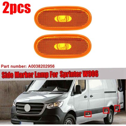 Mercedes-Benz Sprinter Için 2x Araç Yan Işaretçi Lambaları W906 2006-2018 A0038202956 Yan Çamurluk Sinyal Koşulurları Işıkları (Yurt Dışından) indirimleri