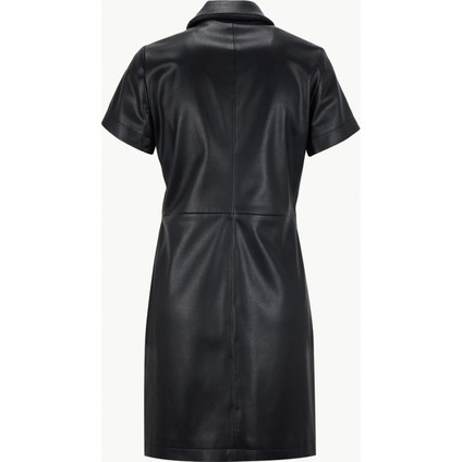 Gömlek Yaka Siyah Kısa Kadın Elbise 50542354