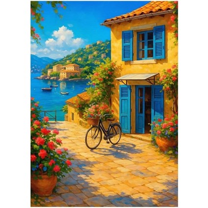 1000 Parça - Bıcycle By The Sea (Deniz Kıyısında Bisiklet) fiyatları