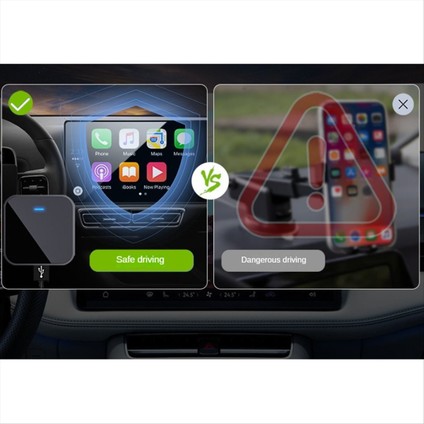 Apple Carplay Adaptör Arabası Için Kablosuz Akıllı Aibox Kutusu Araç Arabirizli Çok Fonksiyonlu Adaptör Altın C (Yurt Dışından)