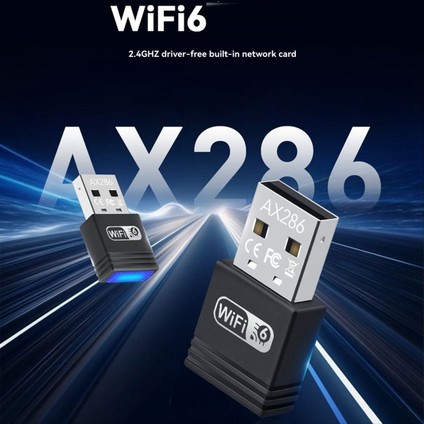 USB Wifi 6 Adaptör AX286MBPS 2.4g Sürücüsiz Kablosuz Wifi6 Alıcı Win7/8.1/10/11 Için Mu-Mımo Ofdma (Yurt Dışından) fırsatları