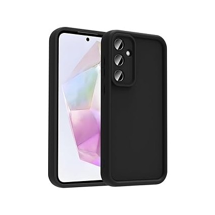 Zore ile Uyumlu A36 Kılıf Kamera Korumalı Zore Ananas Kapak Siyah